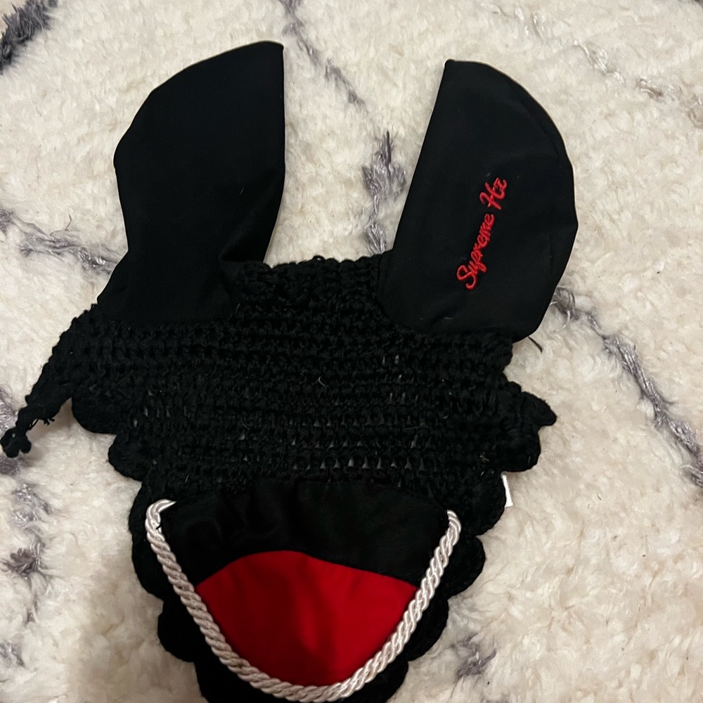 Black Horse Ear Bonnet